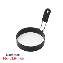 1 -pC -Eierringe (4 ''), Edelstahl -Kochringe, Pfannkuchenform zum Braten von Eiern und Omelett, Küchengeräte, Küchenmaterial