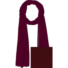 (Wine) Olaof Scarf Lightweight Soft Sheer Long Head Wrap Solid All Season 36x72