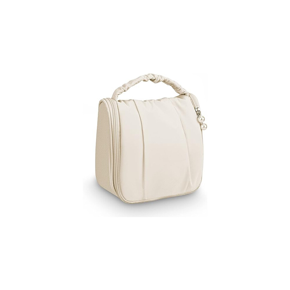 Travel hanging type wash bag (beige), waterproof wash bag, women's makeup and makeup bag, suitable for travel, business, vacation, and home portable l-image-OPC-PG5TNSB-NEW