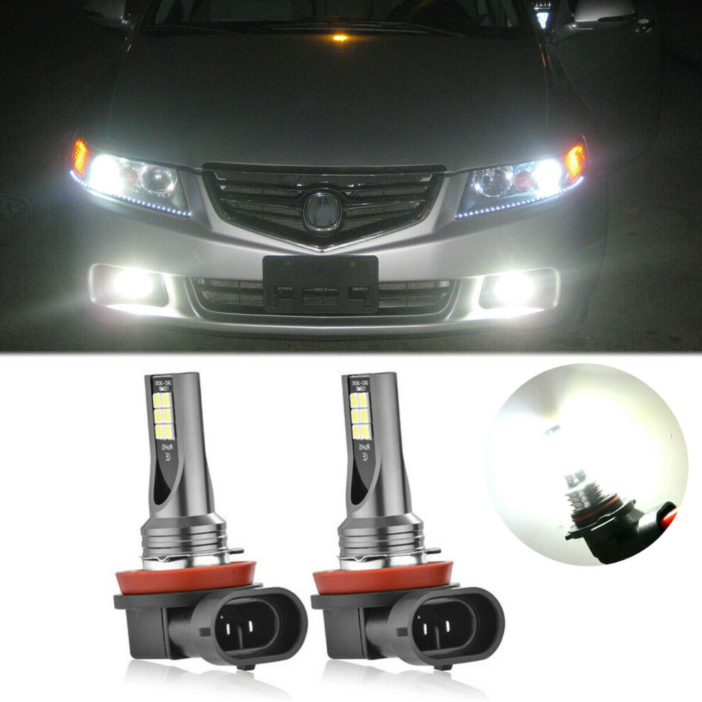 2 Led Driving Lights Fog Lights, H11 H8 12Smd 110W, Fog Lights 9V-36V, 6500K-7500K White/Light 9469042656551