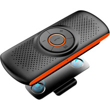 Altoparlante Bluetooth per auto, altoparlante vivavoce wireless, bassi stereo migliorati/microfono incorporato/lettore di schede TF/altoparlante porta