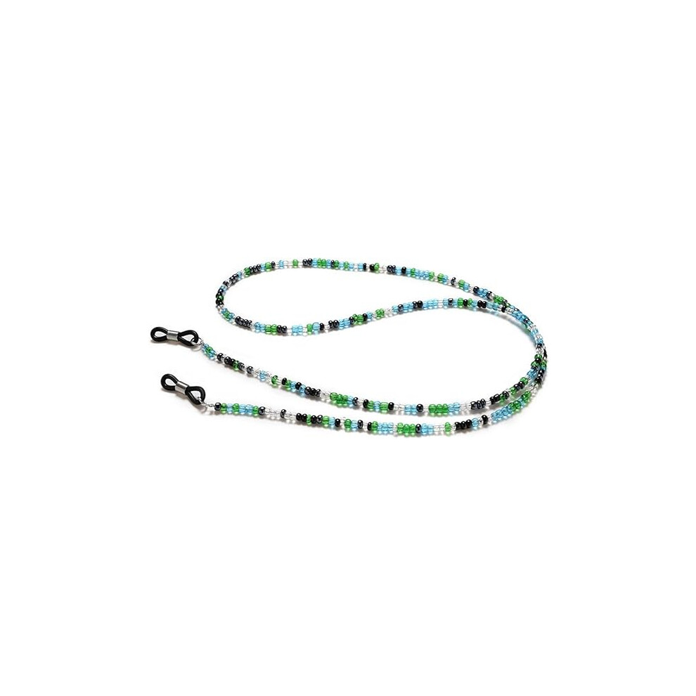 Lifeasy Green Beaded Eyewear Chain (Green), Eyewear Chain Holder Beaded Eyewear Rope Non Slip Eyewear Neck Rope Sunglasses With Lanyard Eyewear Belt