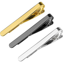 3 stropdasclips, stropdasclipset, zwart goud zilveren stropdasclipset, klassieke stropdasclip voor heren voor het dagelijks leven, huwelijksjubileum,