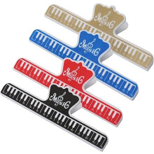 4 Muziekclips, Muziekstandaard, Pianoprintclip, voor het lezen en markeren van bladmuziek, Papieren bestanden, Afbeeldingen en foto's, Voedselclips