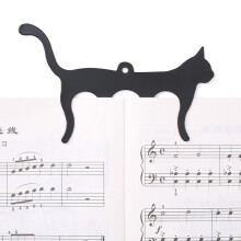 Notenhefthalter Katzenmodellhalter (schwarz) Seitenhalter Katzenstil Klaviernotenhalter Notenblatt Musiker Klavierzubehör Ordner