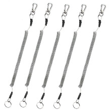 5 pieces of heavy fishing gear/fishing rod/paddle fish path (black), fish controller hanging buckle rope, strong tension hanging rope, mountain climbi