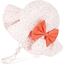 Sombrero para el sol con lazo exquisito para beb? (naranja), sombrero para exteriores de verano para ni?as peque?as, sombrero de ala ancha, sombrero p