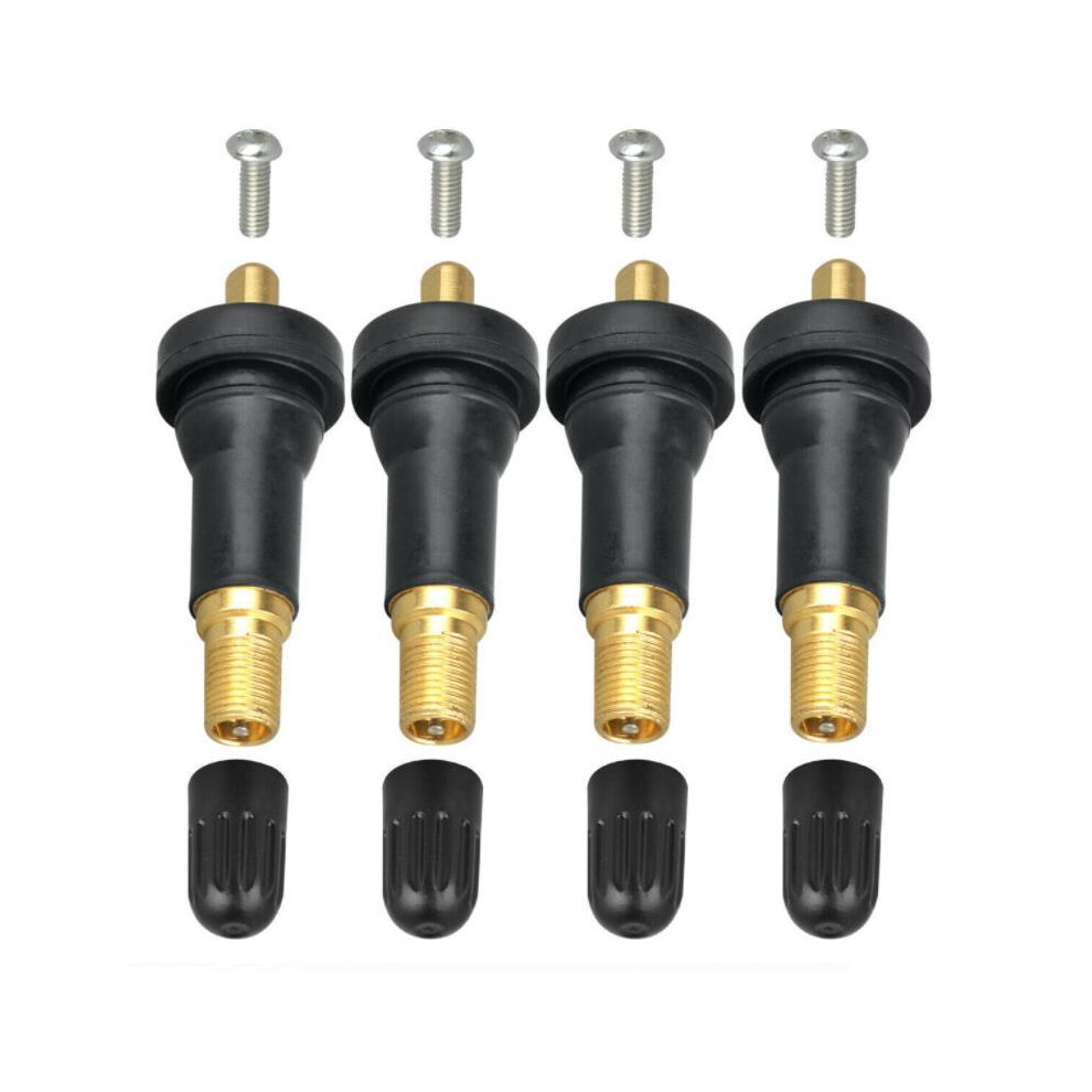 4Pcs Valve Stem Tire Pressure Monitoring Sensor Valve Stem Tpms Tire Pressure Monitoring System Explosion-Proof Tire Valve Stem Automotive Tools 9469042658982