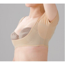 Zweetabsorberend vest (L), okselzweetpad, snel drogende wasbare okselzweetpad, vochtafvoerende zweetpad voor vrouwen