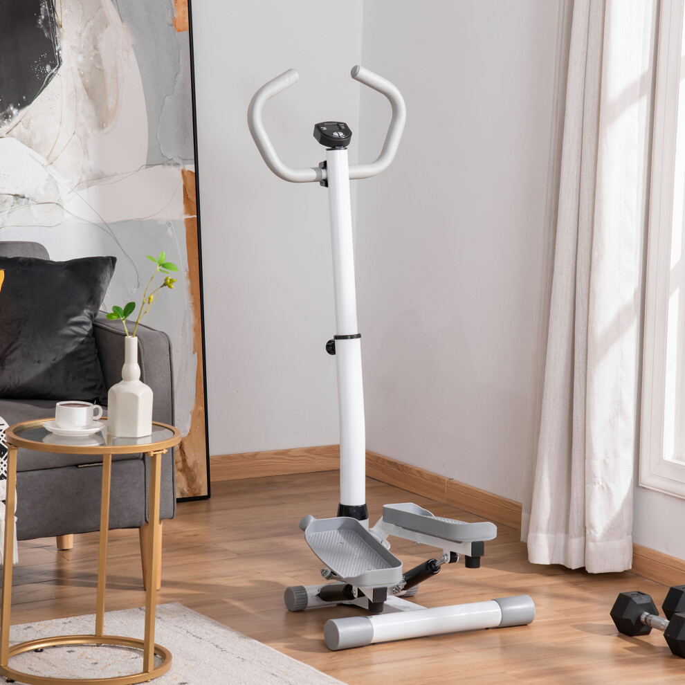 HOMCOM Adjustable Twist Stepper Step Machine For Home Gym Aerobic Workout