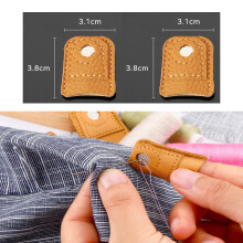 stuks (ongeveer 3,8*3,1cm) leren vingerhoed handvingerhoed vingerhoed quiltvingerhoed naaiaccessoires DIY naaigereedschap