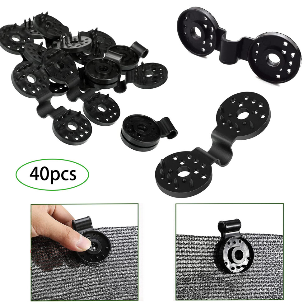 40PCS Plastic Shade Cloth Clips, Shade Cloth Heavy Duty Lock Grip, Greenhouse Shade Net Clips, Shade Cloth Plant Clips, Greenhouse Tarp Clips for Shad-image-OPC-PG5TPWR-NEW