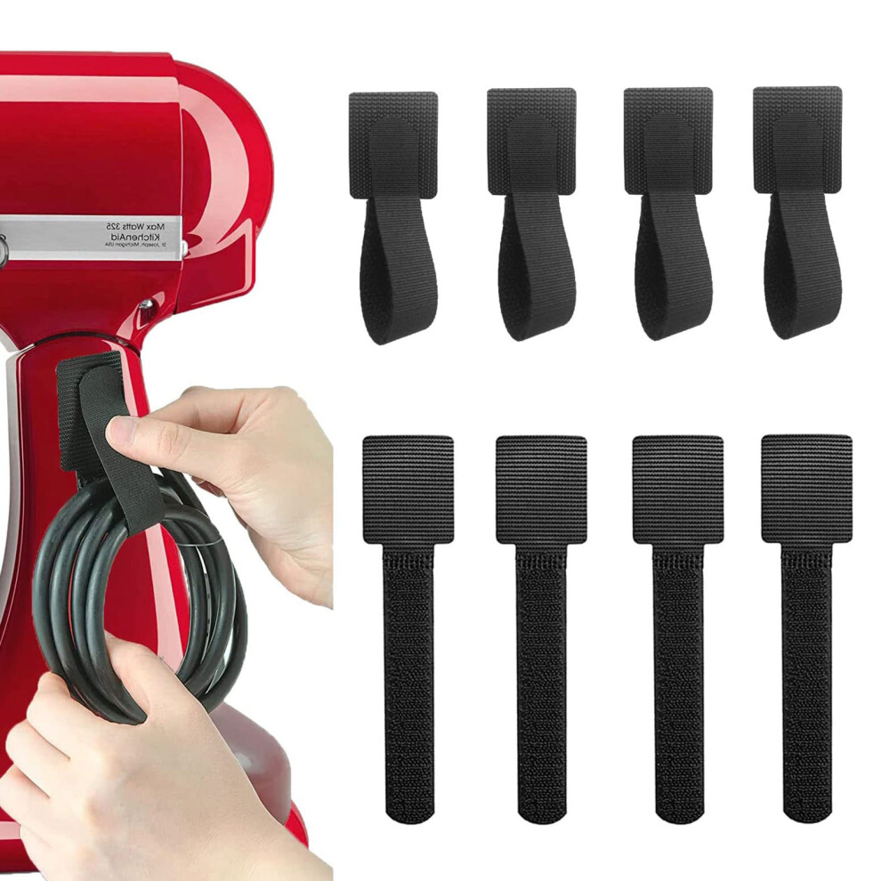 8Pcs Reusable Cable Ties Closure Nylon Microfiber Organizer For Cords And Cable Management 9469042662859