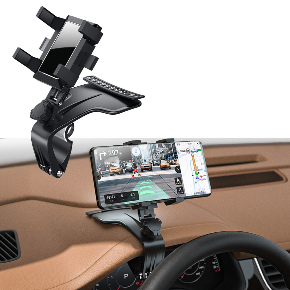 1Pcs Car Phone Holder 360 Degree Rotation, Dashboard Cell Phone Holders Automobile Car Phone Mount For Gps And 3-7 Inch Smartphones 9469042663436