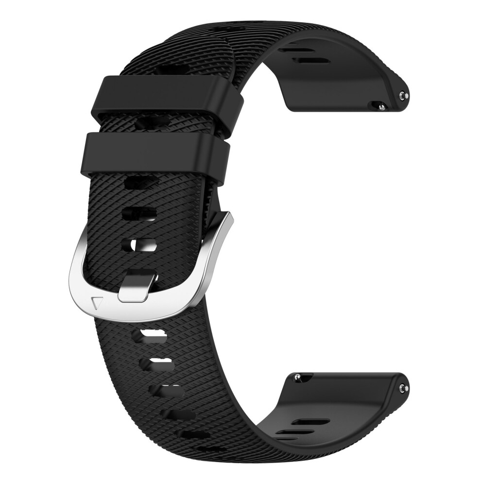 1 bracelet de montre (noir) 20 mm, bracelets de montre en silicone à dégagement rapide pour hommes et femmes