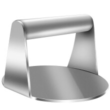 1 pressa per hamburger in acciaio inossidabile 304, pressa rotonda professionale per hamburger schiacciati, pressa per carne da 14 cm, pressa per hamb