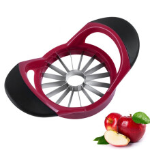 pz Taglia mele, [Grande formato] 16 fette, separatore di mele e pere con base, [Aggiornato] Taglia mele end-to-end, separatore di frutta e verdura in