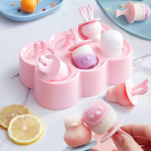 1 molde para helado, molde de silicona rosa esquimal, mini molde para helado, paletas, molde para paletas de hielo, sorbetes, bricolaje, reutilizable,