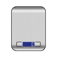 5kg/1g Precision kitchen scale Electronic, stainless steel kitchen food scale with LED display and tare function, 6 units, food weighing for cooking,