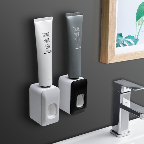 2 Automatic Toothpaste Dispenser [Wall Mounted/Railless Installation/Waterproof] Toothpaste Holder Adaptive Thread No Toothpaste