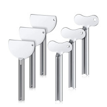 6 pezzi spremiagrumi manuale in acciaio inox per dentifricio, spremiagrumi per tubetti di dentifricio in metallo, spremiagrumi per tubetti di dentifri