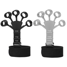 Ejercitador extensor de dedos, 2 piezas de banda de resistencia para dedos, refuerzo de agarre el?stico para mano, entrenador de extensi?n de dedos pa