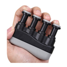 1 Handtrainer - Verbessert die Fingerfertigkeit und Kraft von Fingern, Händen und Unterarmen - Verstellbares Handmuskeltrainingsgerät, Dunkelgrau