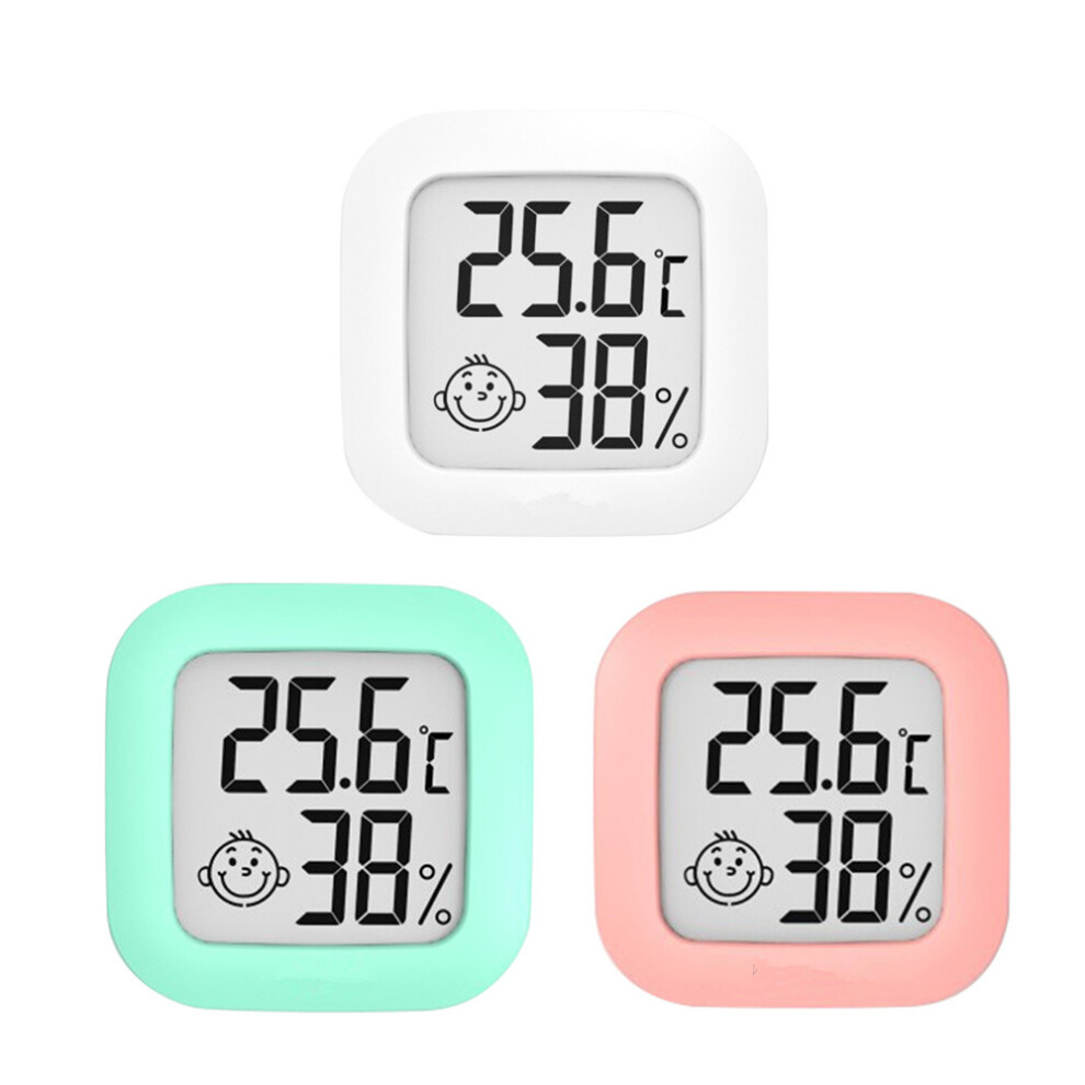 (3 Pieces) Mini Indoor Thermometer Hygrometer, Digital Thermo Hygrometer Indicator Accuracy Indoor Temperature Monitor And Humidity Meter White And Gr 9469042667878