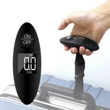 Bilancia digitale per bagagli da 2 pezzi, bilancia per bagagli con display LCD luminoso per bagagli fino a 40 kg, maniglia robusta e comoda, adatta pe