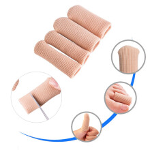 6-teiliges Zehenschutzrohr, Zehentrenner, Zehenschutz aus Stoff, Zehenabdeckungen, schmerzlindernder Fingerschutz, Fingerschutzrohr, Zehenpolsterrohr