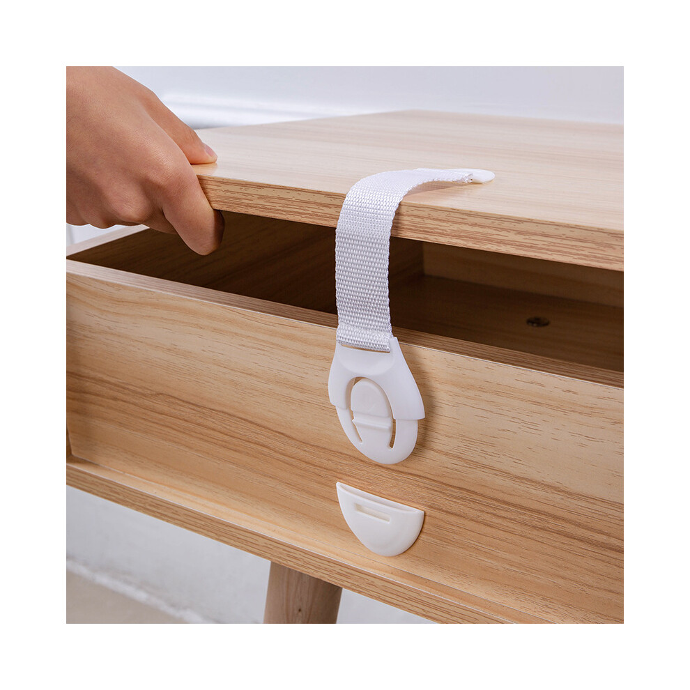 [20 Pack] Child Safety Cupboard Doors, Soft Strip Safety Baby Drawer Safety Locks With Resistant Adhesive For Cabinets, Fridge, Toilet Lifeasy