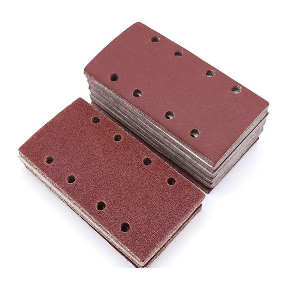 36X Sandpaper - Orbital Sander Abrasive - Sticky Sanding Sheets With Hook And Scratch - Grit P 40/60/80/100-93 X 185 Mm 9469042669056