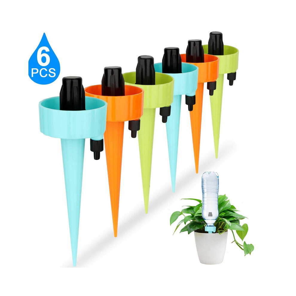 Lifeasy 6 Pack Automatic Sprinklers, Adjustable Easy Watering Sprinklers For Potted Plants, Plants, Flowers, Garden, Houseplant Mix And Match In Three Colors