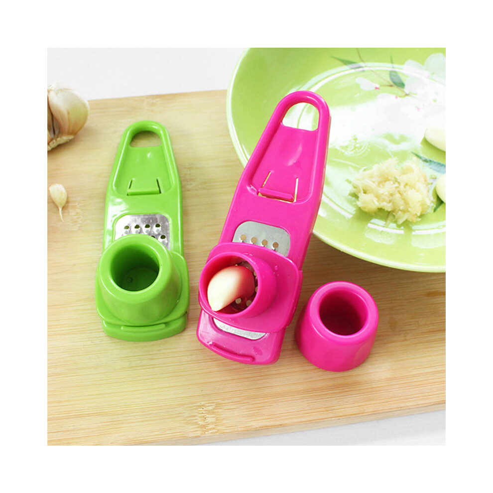 Lifeasy 2Pcs Garlic Press, Stainless Steel Garlic Press, Stainless Steel, Garlic Cutter Garlic Grinder