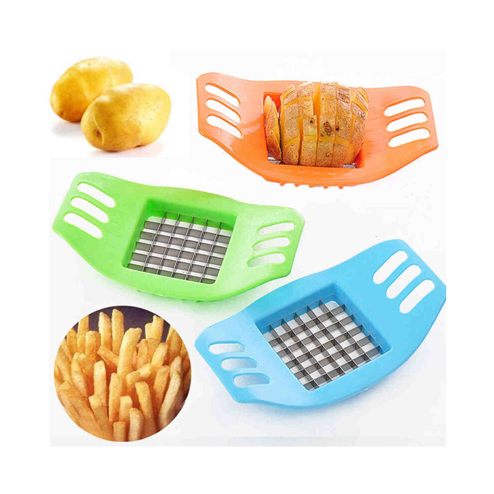 Lifeasy 2Pcs French Fries/Vegetable Cutter With Cutting Grids - Random Color 17.5*10.5*3.5Cm