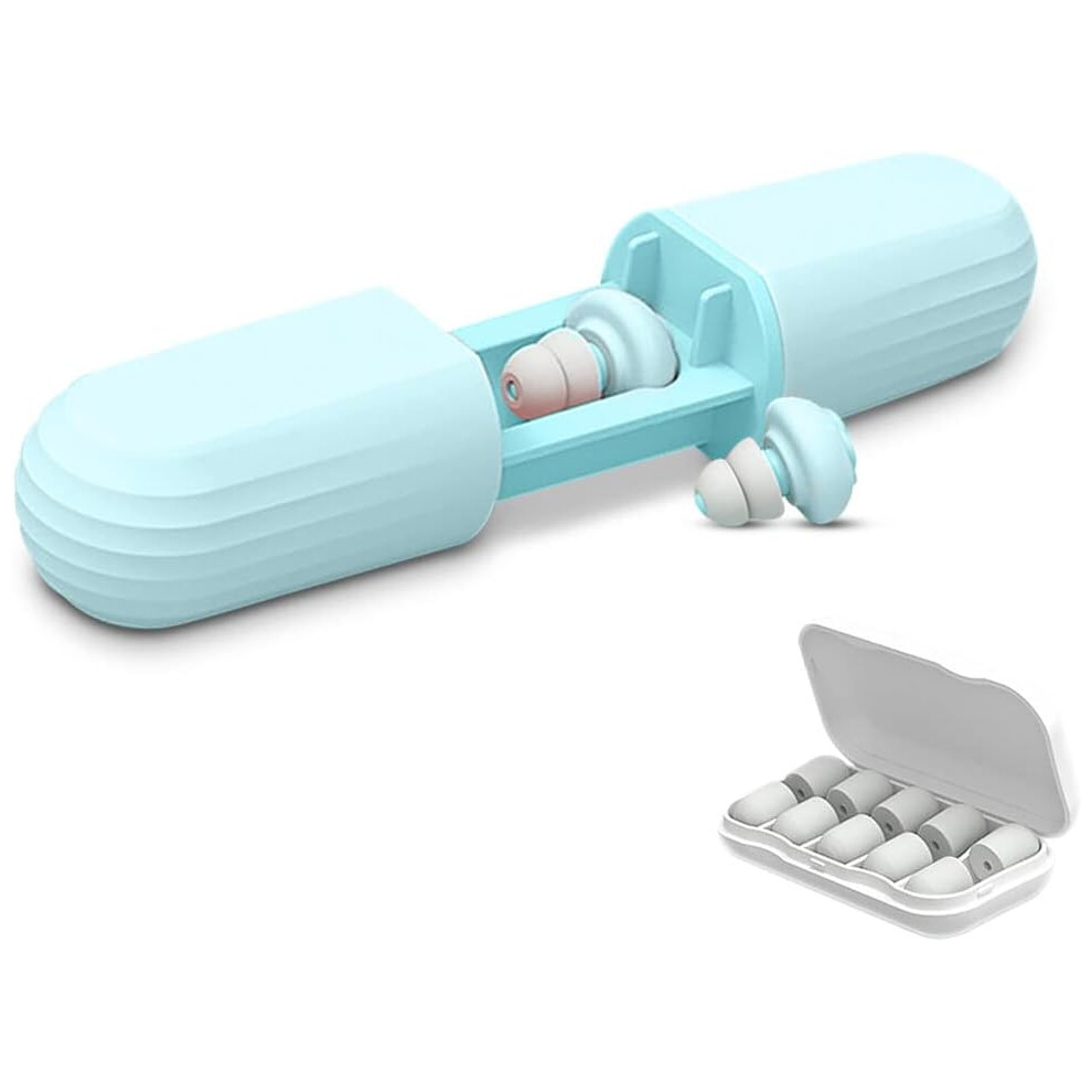 Blue Earplug For Sleeping Anti Noise For Sleeping Reusable Soundproof Silicone Ear Muffs Hearing Protection Ergonomic Sound Blocking 9469042670755