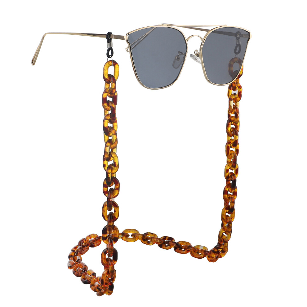Lifeasy Silver 1 Pieces Acrylic Glasses Chain, Multicolor Sunglasses Chain, Universal Fit Glasses Cord, Non-Slip Reading Glasses Chain For Women Men