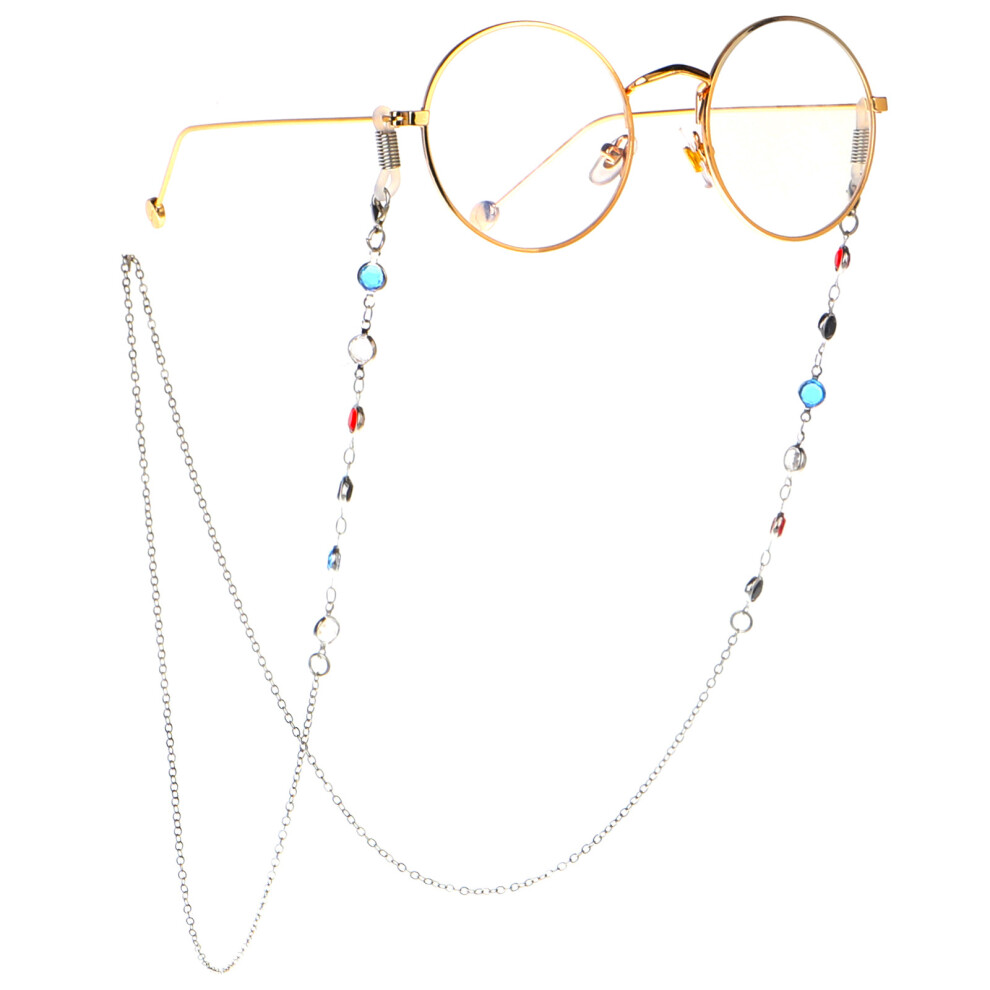 2 Pieces Glasses Chain, Sunglasses Chain, Universal Fit Glasses Cord, Non-Slip Reading Glasses Chain for Women Men