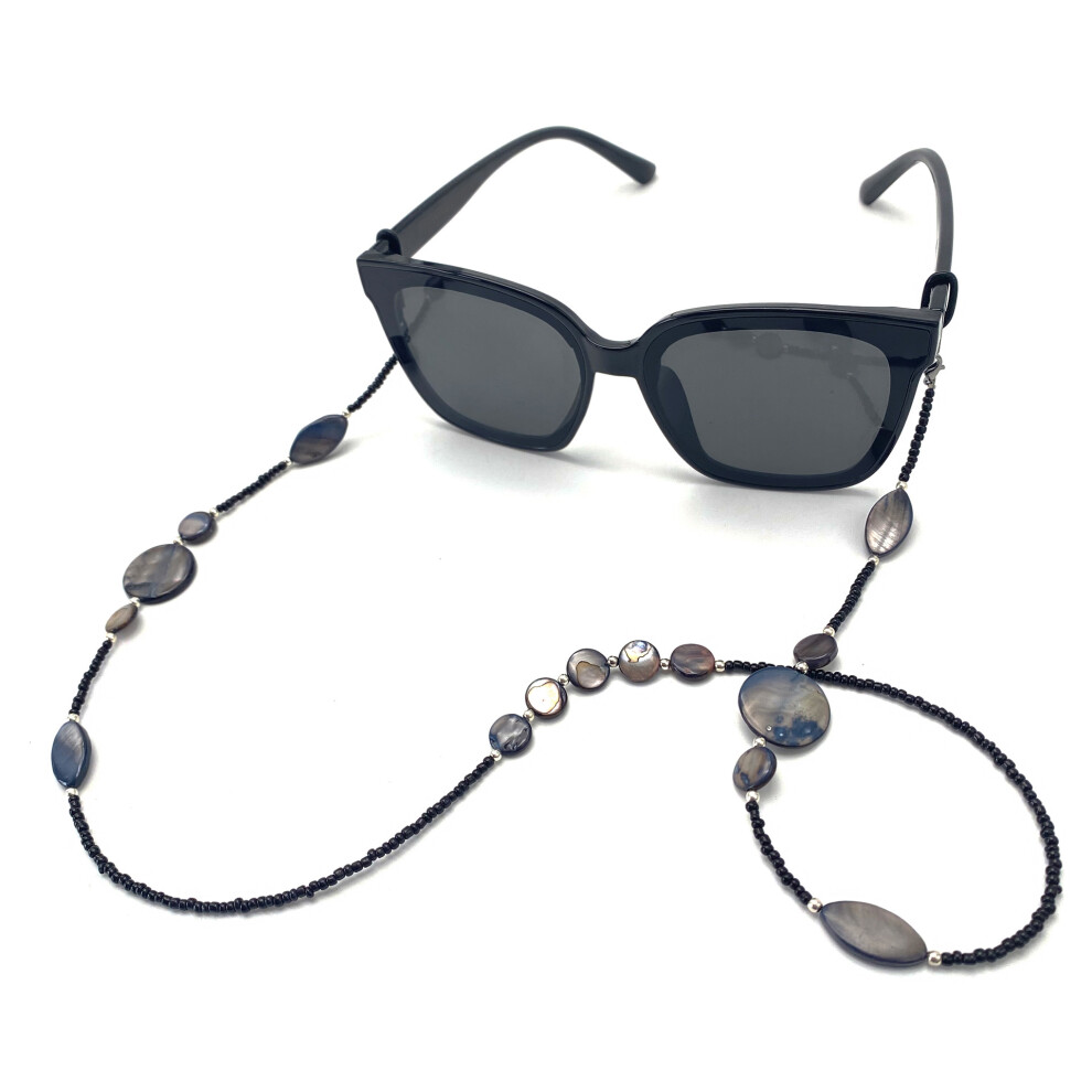 Lifeasy 2 Pieces Beaded Glasses Chain Non-Slip Sunglasses Retainer Cord