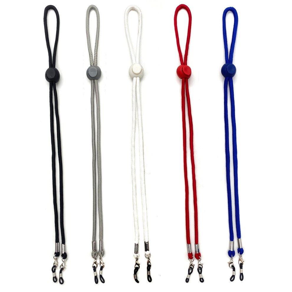 Lifeasy 5 Pieces Non-Slip Beaded Glasses Chain Sunglasses Retainer Cord