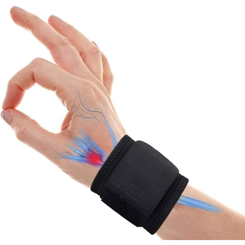 Lifeasy 2Pcs Elastic Wrist Bandage Strapping Bandage - Wrist Guard Protection Support And Compression - Injury Pain Ache; Sprain, Dislocation, Fracture, Tendi