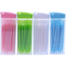 200 stuks dubbelzijdige plastic tandenstokers voor mondhygiëne
