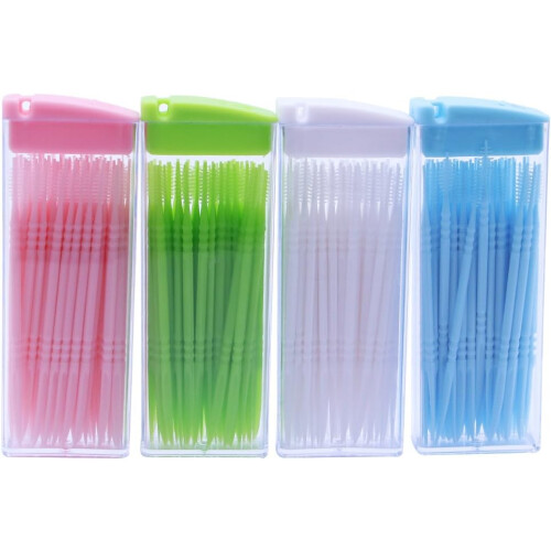 200 Pack Plastic Double Ended Oral Care Toothpicks