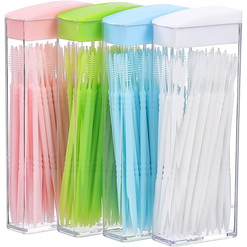 200 Pack Plastic Double Ended Oral Care Toothpicks 1