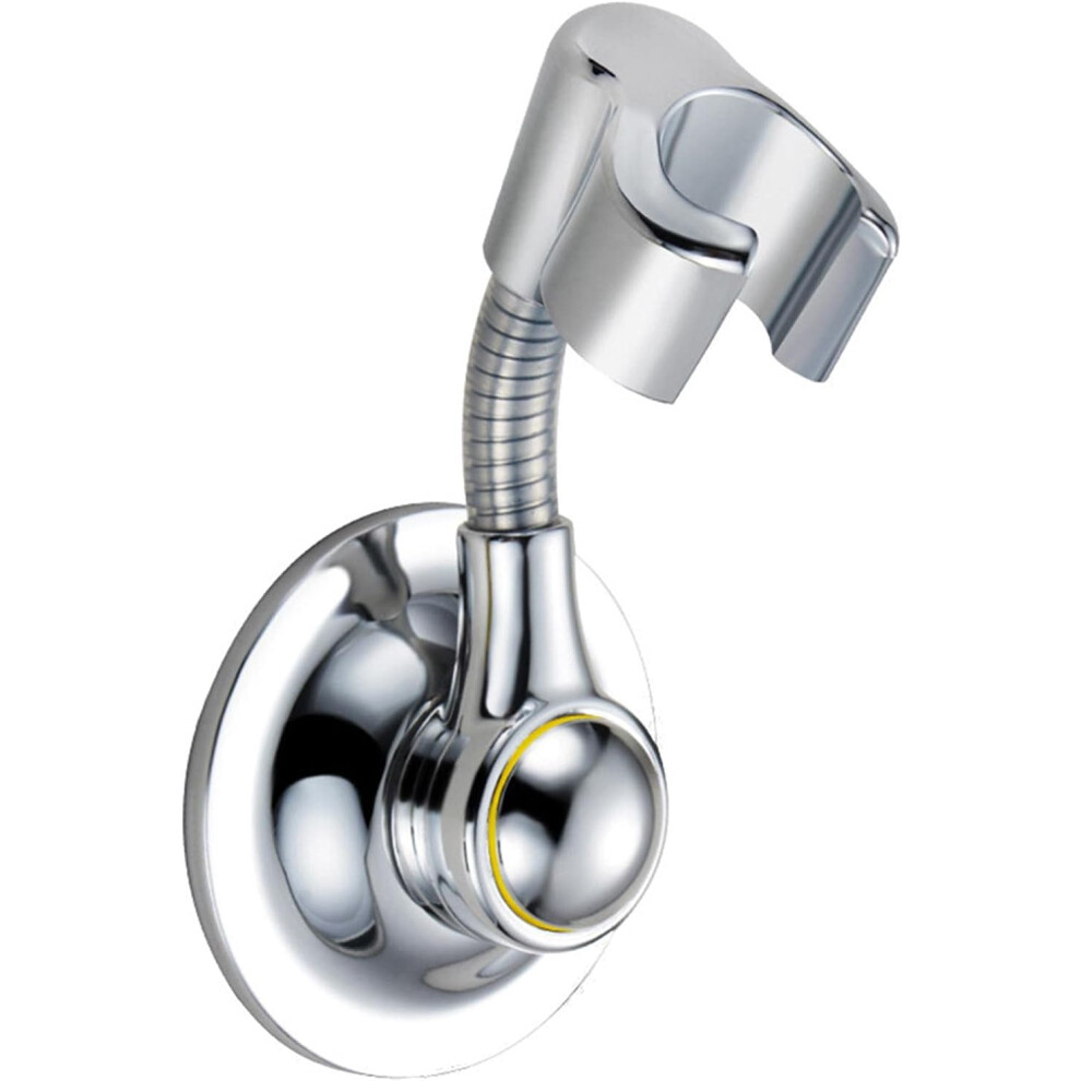 Shower Head Holder, Suction Cup Handheld Bracket Adjustable Height Shower Holder, 360 Rotation Wall Mounted Suction Bracket For Bathroom(Silver) 9469042674524