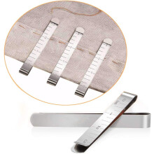 Clips Set of 20 Stainless Steel Hemming Clips 3 Inches Measurement Ruler