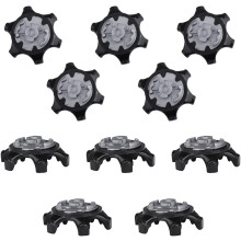 10 Stück Ersatz-Golfspikes. Ersatz für Golfschuh-Spikes. Einfache Installation an Golfschuhen. Bietet dem Golfer Traktion, Stabilität und Komfort.