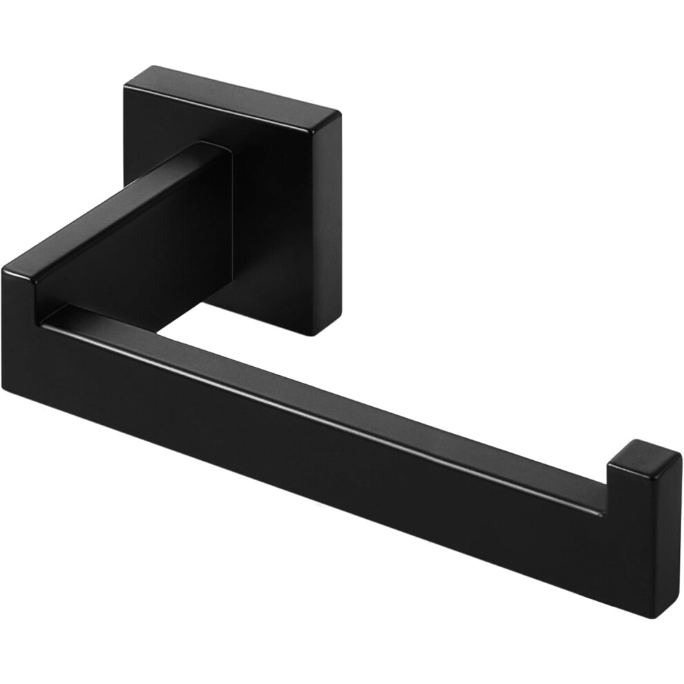 Matte Black Toilet Roll Holder Wall Mounted Premium 304 Stainless Steel Toilet Paper Holder for Bathroom Rustproof Square-image-OPC-PG5TV8V-NEW