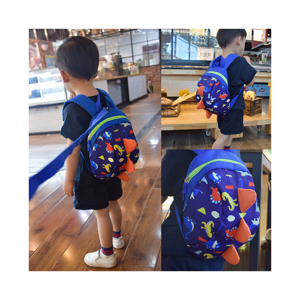 Toddler Boys Girls Kids Dinosaur Backpack, Cartoon Safety Anti-Lost Strap Rucksack With Reins Lifeasy
