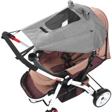 Copertura parasole universale per passeggino UPF50+, parasole per carrozzina, impermeabile, antivento, parasole per carrozzina, protezione UV, visiera